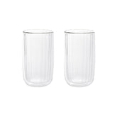 Homla Cembra Groove Glass Set Of 2 350ml - Transparent